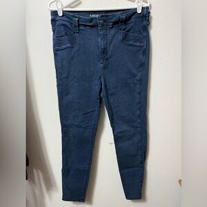 American Eagle High-Rise Jegging Moto Jeans 14S